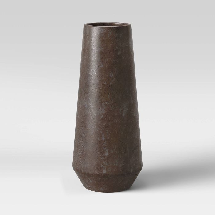 Tall Decorative Textured Ceramic Vase Black - Project 62™ | Target