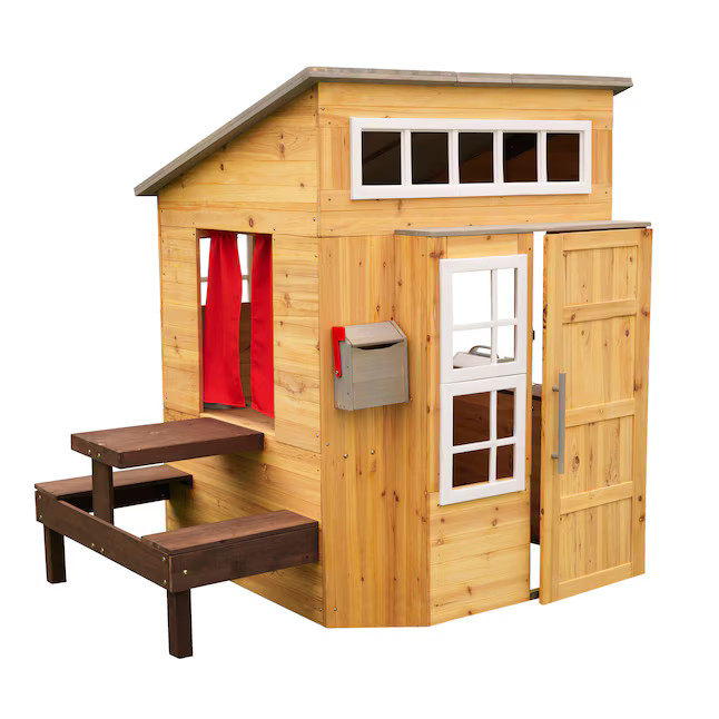 KidKraft Modern Outdoor Playhouse Outdoor Wood Playhouse | Lowe's