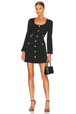Line & Dot Alexis Mini Dress in Black from Revolve.com | Revolve Clothing (Global)