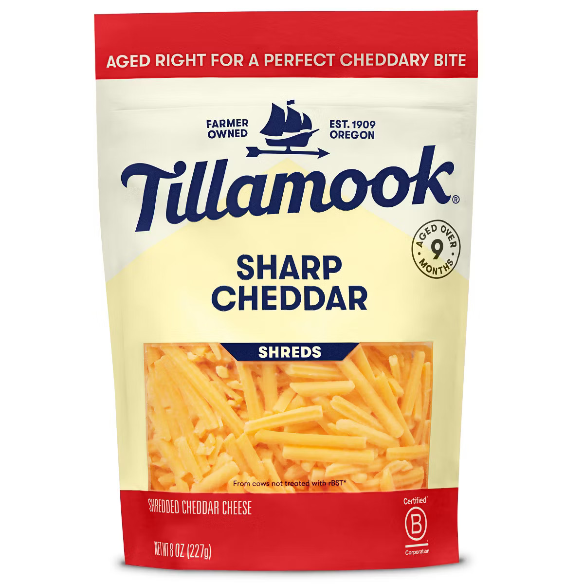 Tillamook Sharp Cheddar Finely Shredded Cheese - 8oz | Target
