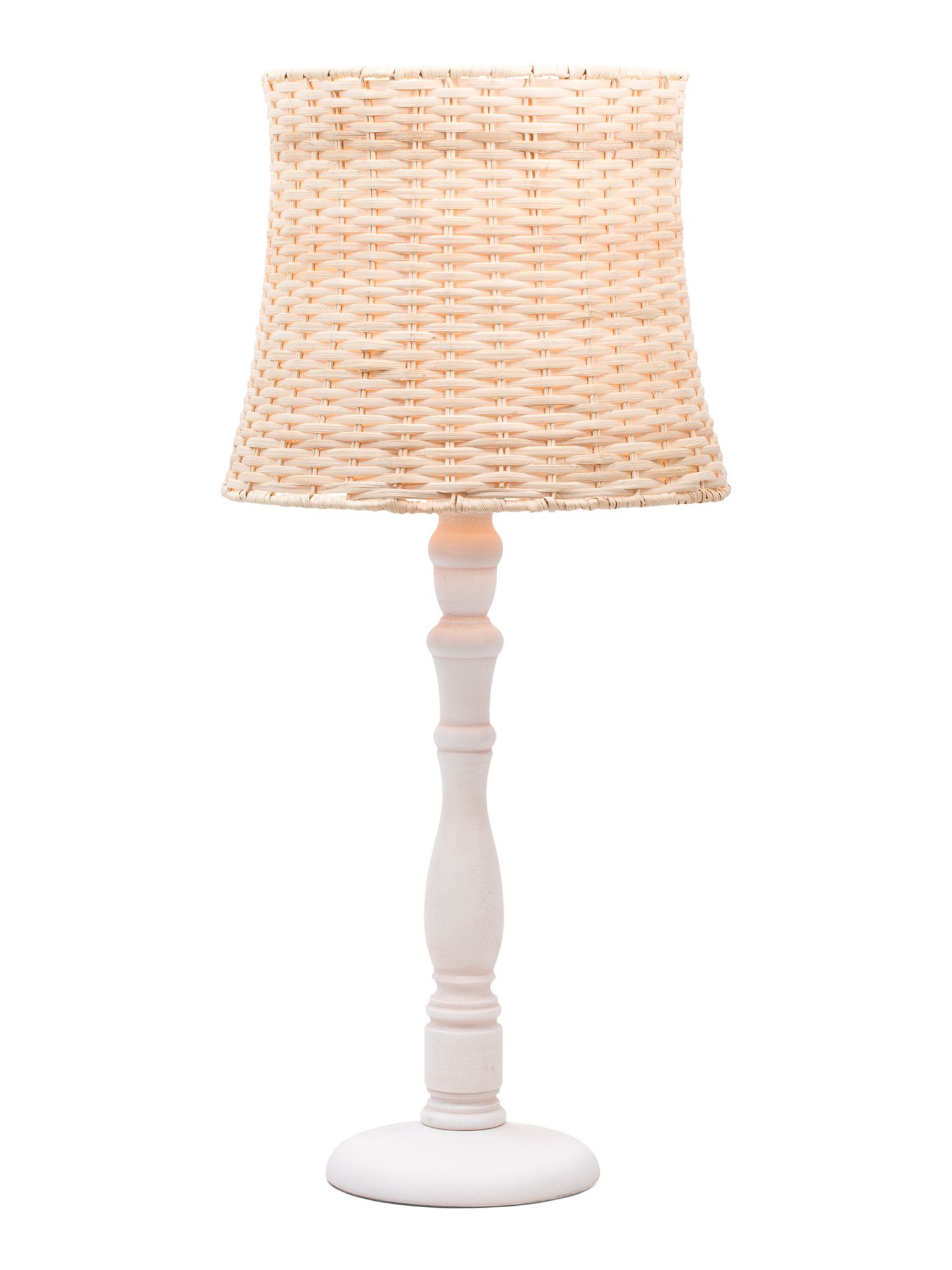 Table Lamp With Woven Shade | TJ Maxx