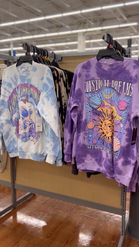 Urban Outfitters or Walmart?  Graphic tie dye  sweatshirts feel soft and substantial. I think going up one size will give you an oversized look. Walmartfashion 

#LTKfindsunder50 #LTKstyletip #LTKfindsunder100