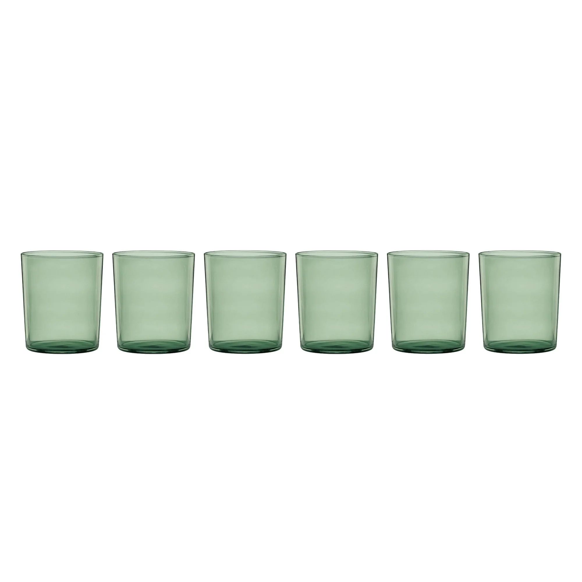 Oneida Entertain 365 16 oz Stackables Green Glasses (Set of 6) | Walmart (US)