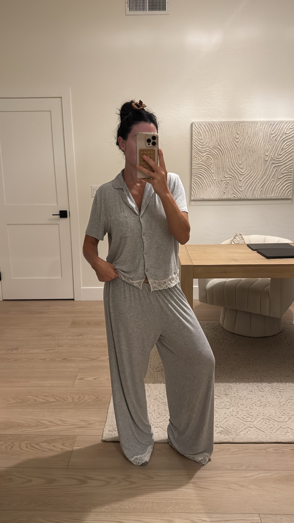 Last nights pajamas from aerie! I am wearing a size small in both pieces // there are other colorways available 

Pajamas 
Aerie finds 


#LTKSeasonal #LTKFindsUnder50 #LTKStyleTip