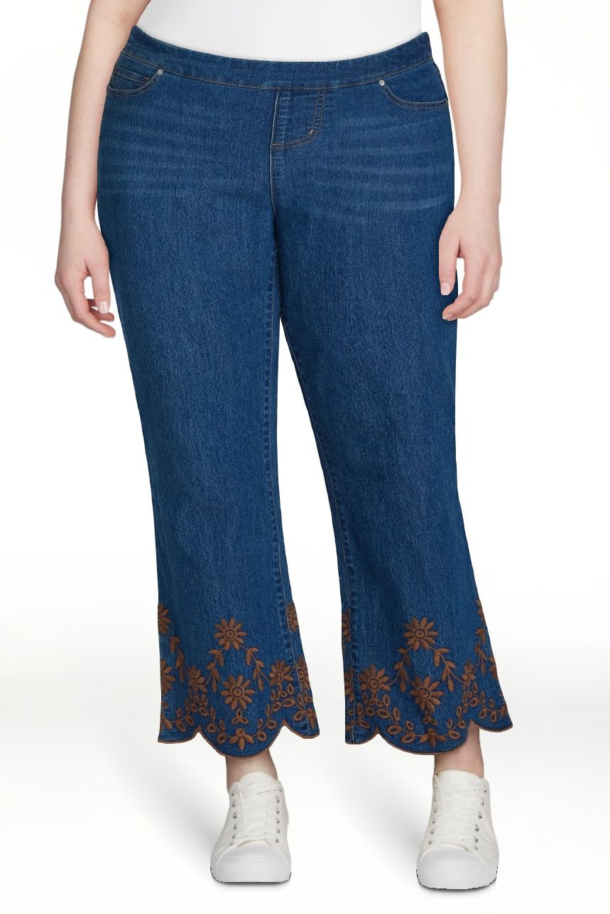 The Pioneer Woman Women's Embroidered Bootcut Denim | Walmart (US)