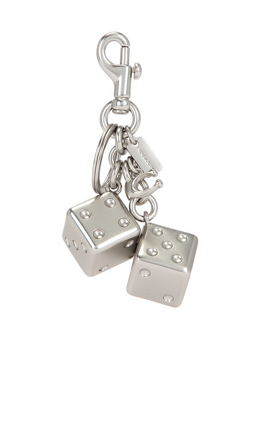 Coach Dice Bag Charm in Silver. Size all. | Revolve Clothing (Global)