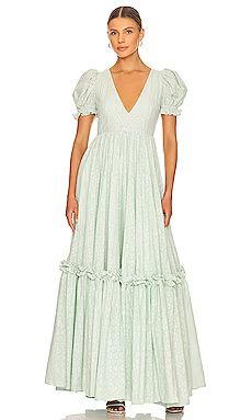 Selkie The Prairie Gown in Milk Jade from Revolve.com | Revolve Clothing (Global)
