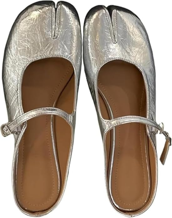 Tabi Shoes Mary Jane Mules Flats for Women Split Toe Strips Slip-On Slides Convenient Breathable ... | Amazon (US)