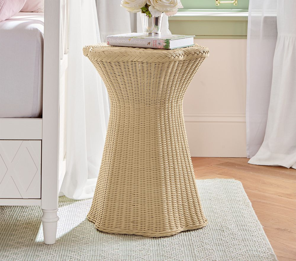AERIN Rattan Side Table (17") | Pottery Barn Kids