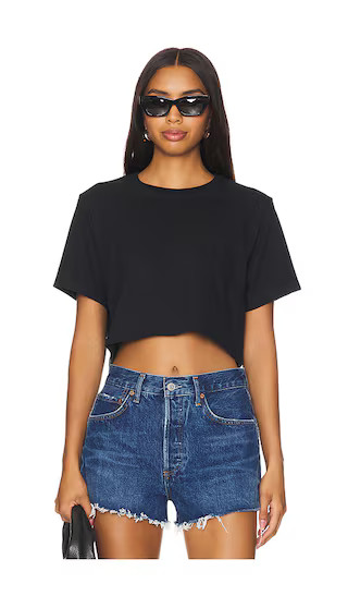 Walker Crop Top in Black | Revolve Clothing (Global)