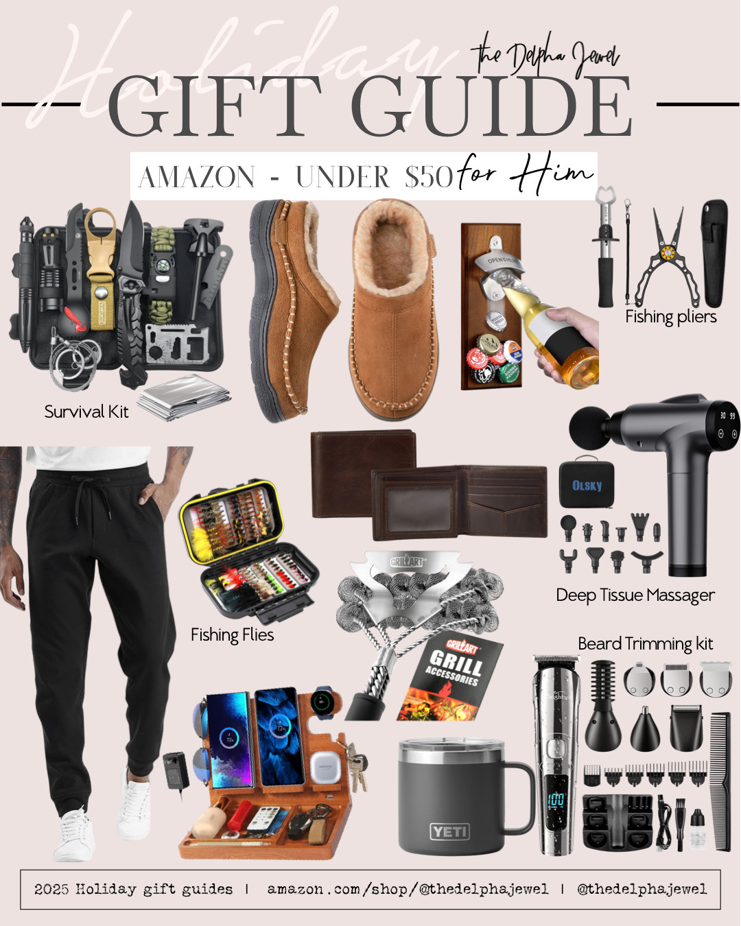 Amazon holiday gifts for him under $50!

Amazon gifts, gifts for him, under $50 

 #LTKGiftGuide #LTKHoliday #LTKFindsUnder50