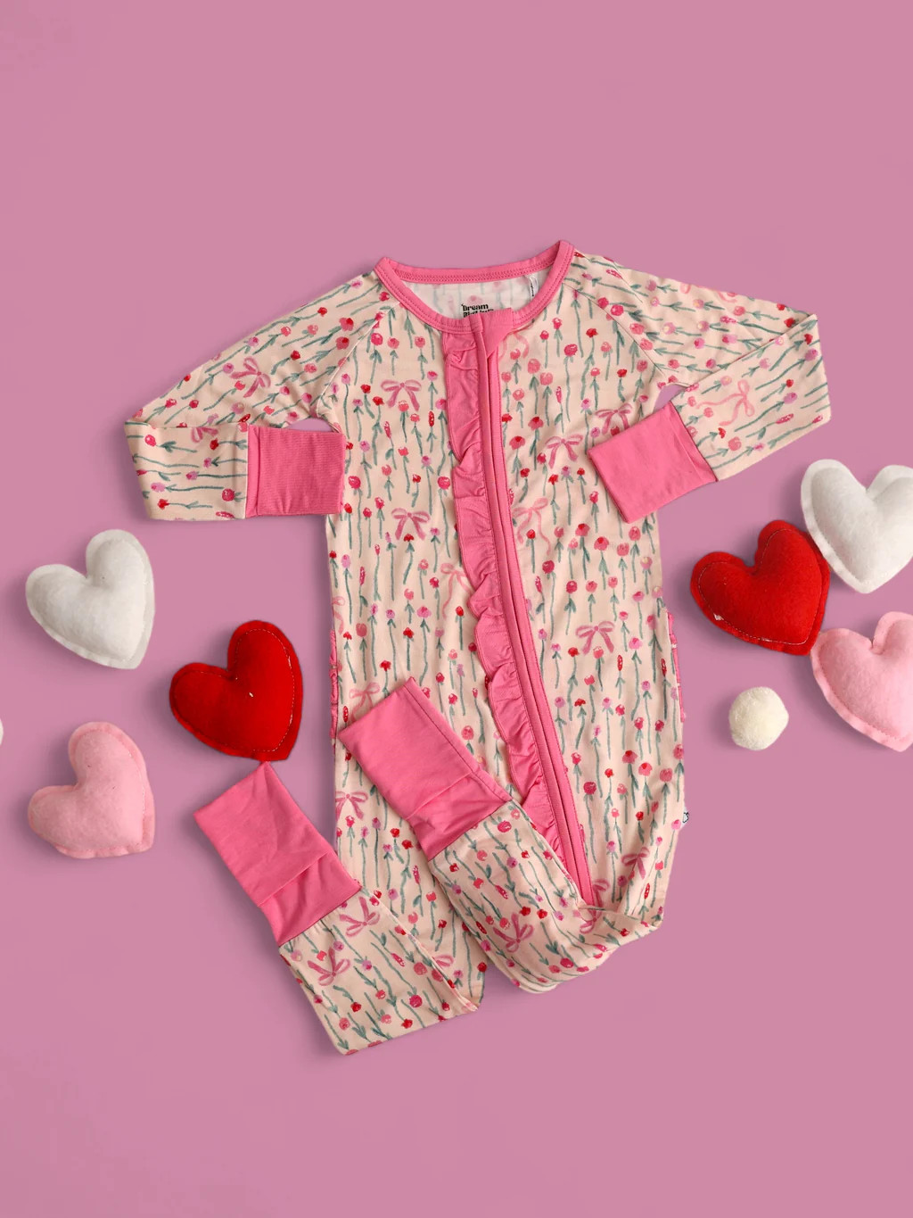 BLOOMS & BOWS DREAM RUFFLE ROMPER | Dream Big Little Co.