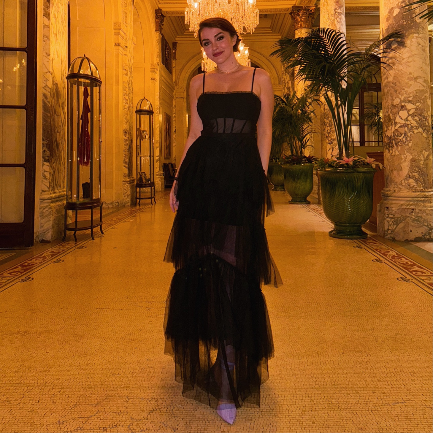 My fav dress for formal events🖤Goes with everything! 