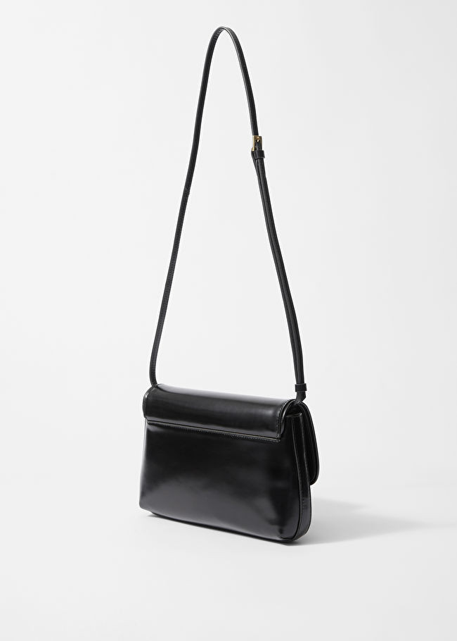 Glossed-Leather Crossbody Bag | & Other Stories US