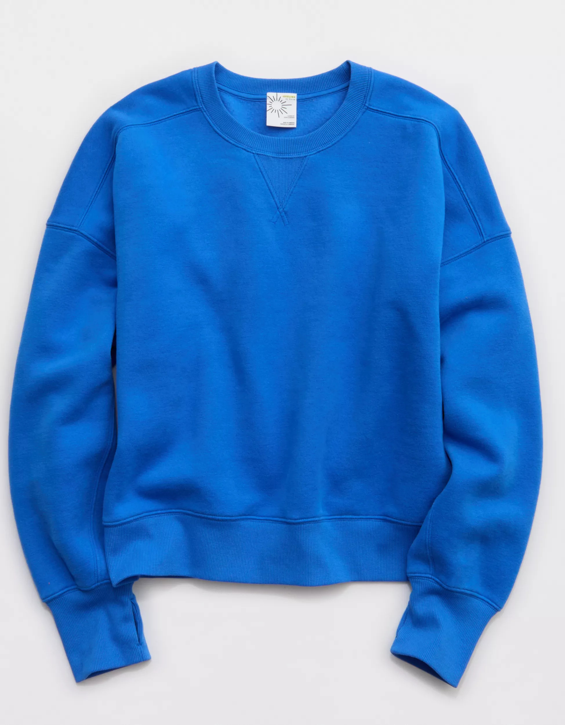 OFFLINE By Aerie Cloud Fleece Classic Crewneck Sweatshirt | American Eagle Outfitters (US & CA)