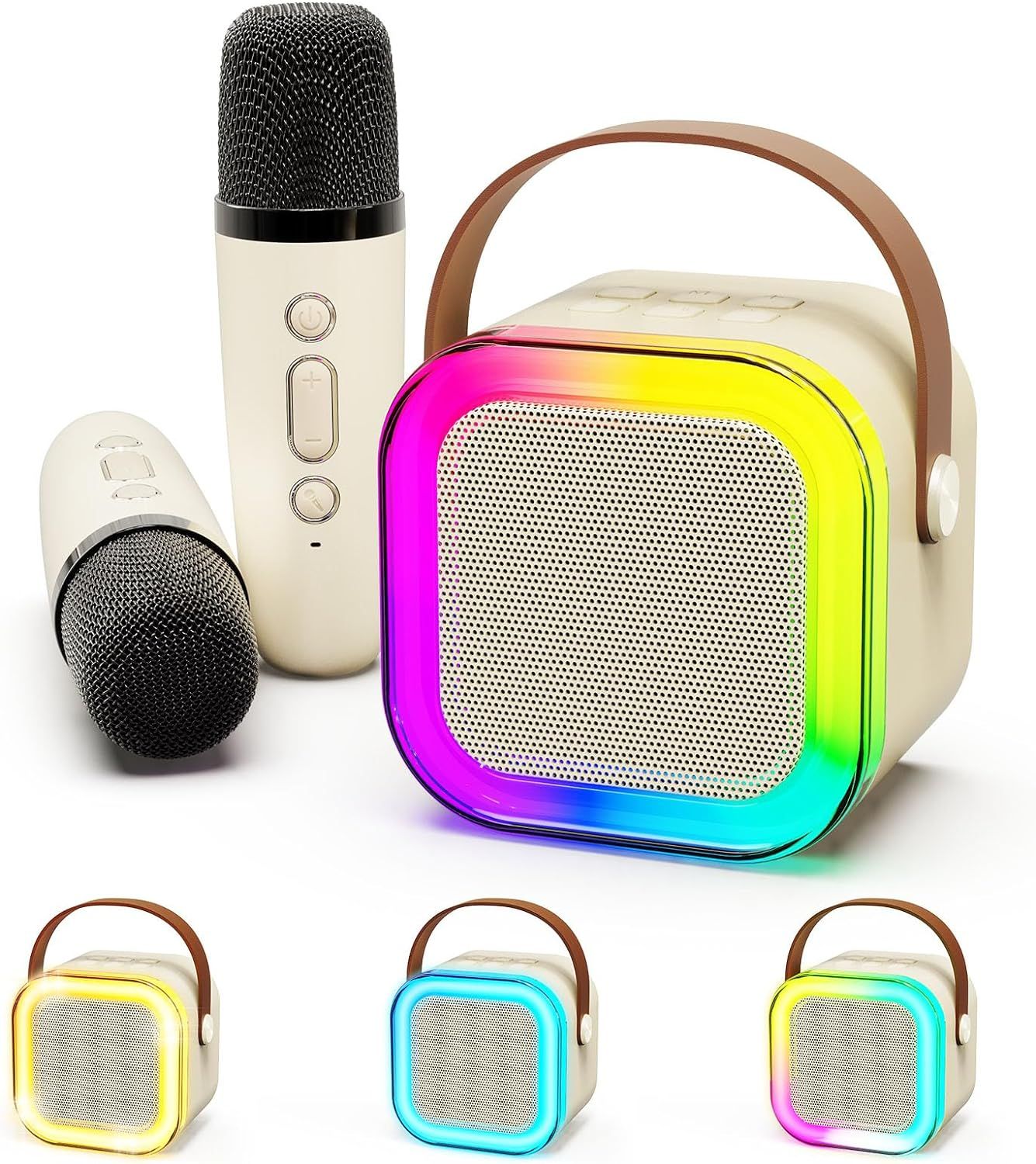 BlueFire Portable Karaoke Machine with 2 Wireless Microphone, Mini Bluetooth Speaker Microphone,G... | Amazon (US)