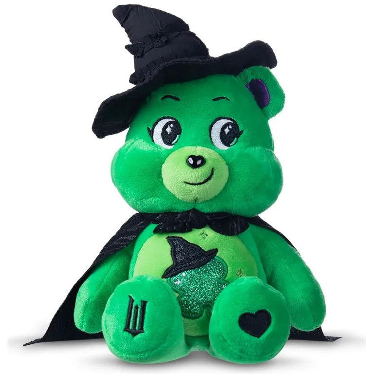Care Bears X Wicked Fun Size Plush - Good Luck Bear as Elphaba | Walmart (US)