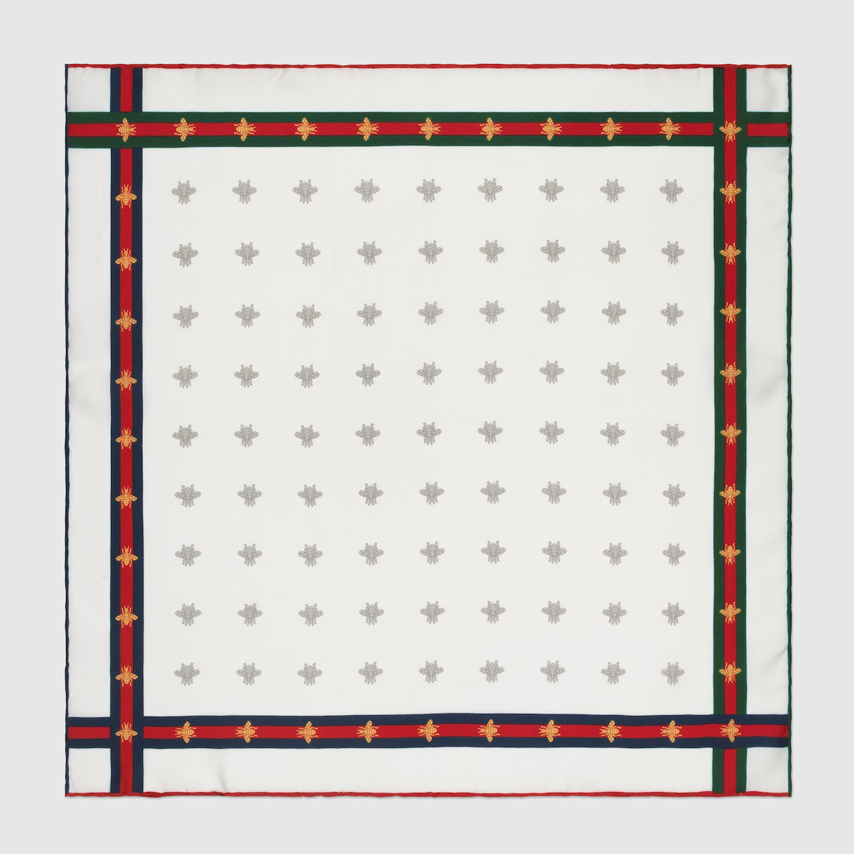 Bee pattern silk pocket square | Gucci (US)