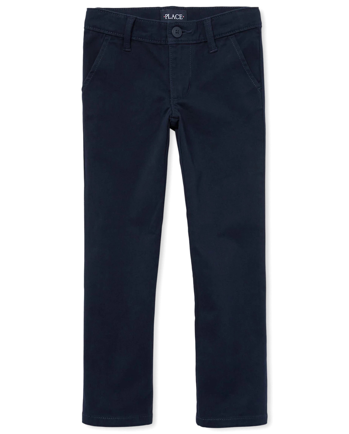 Girls Uniform Stretch Skinny Chino Pants - blue | The Children's Place