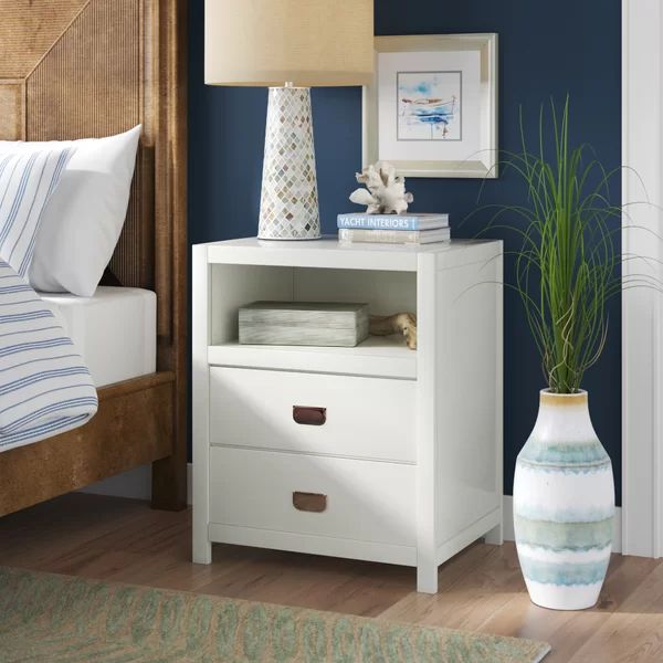 27'' Tall 1 - Drawer Solid Wood Nightstand in White | Wayfair North America