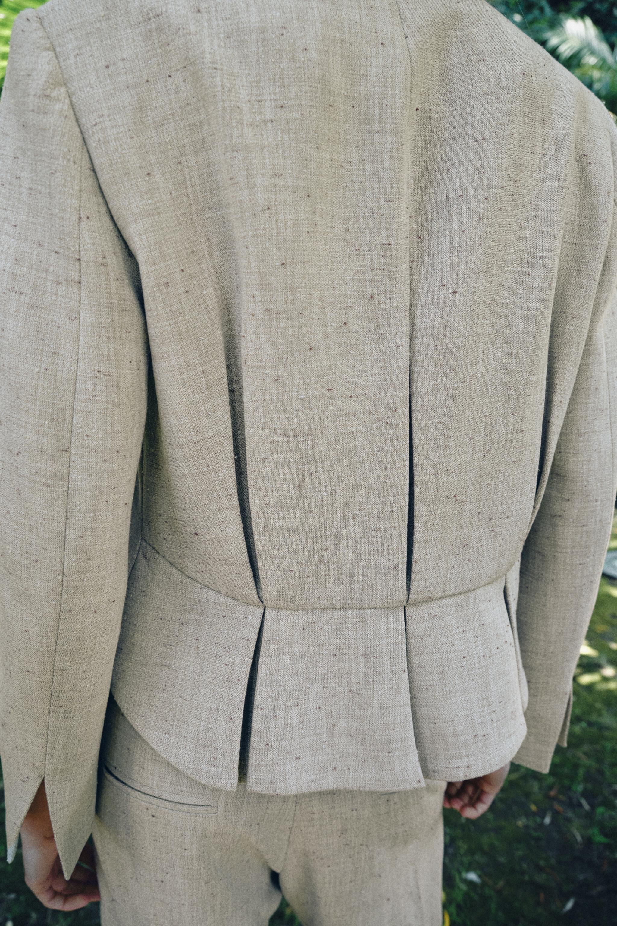 ZW COLLECTION PLEATED BLAZER | Zara UK