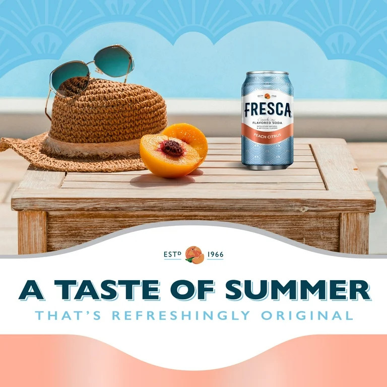 Fresca Peach Soda Pop Fridge Pack Cans, 12 fl oz, 12 Pack | Walmart (US)