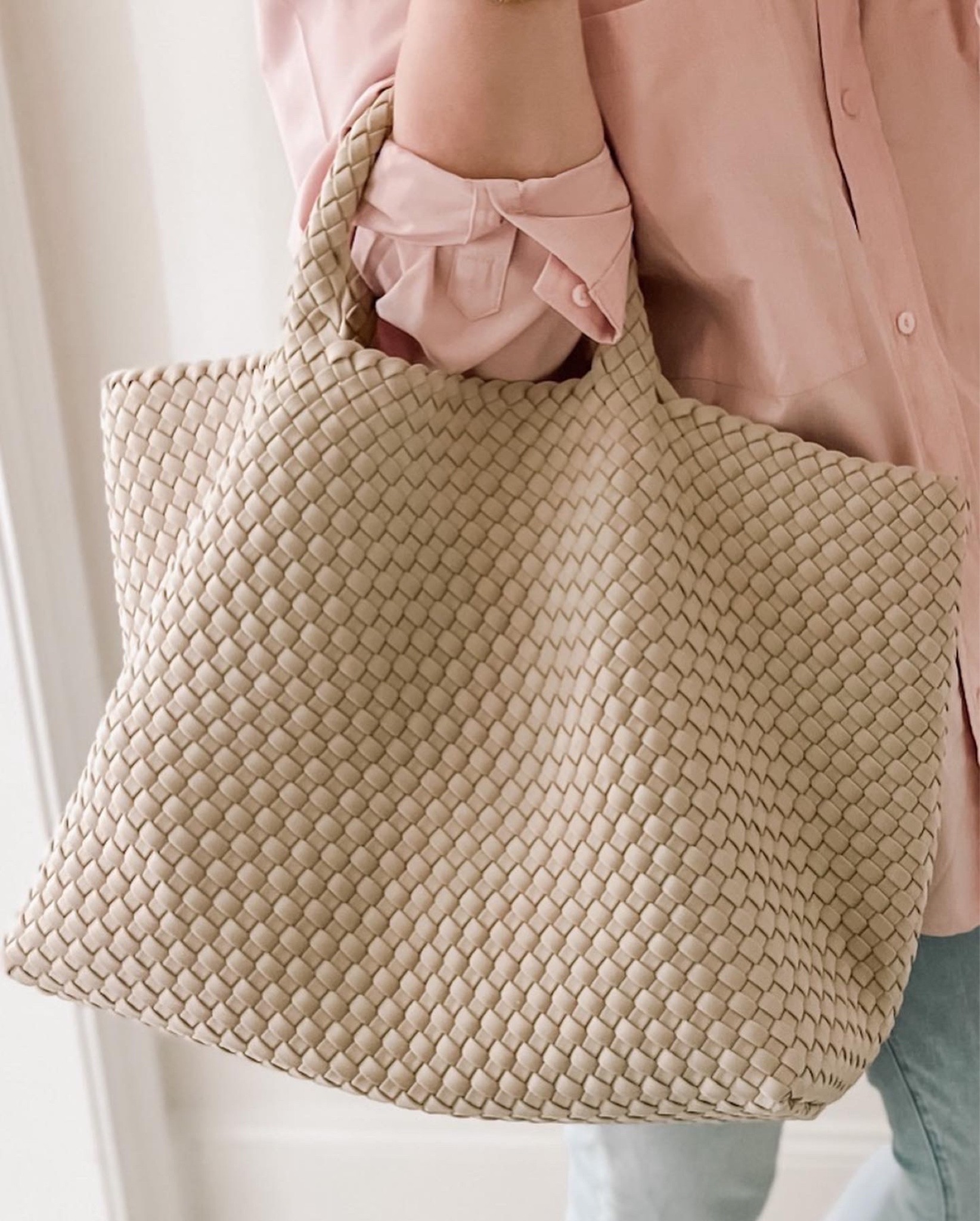 St. Barths Medium Woven Tote curated on LTK