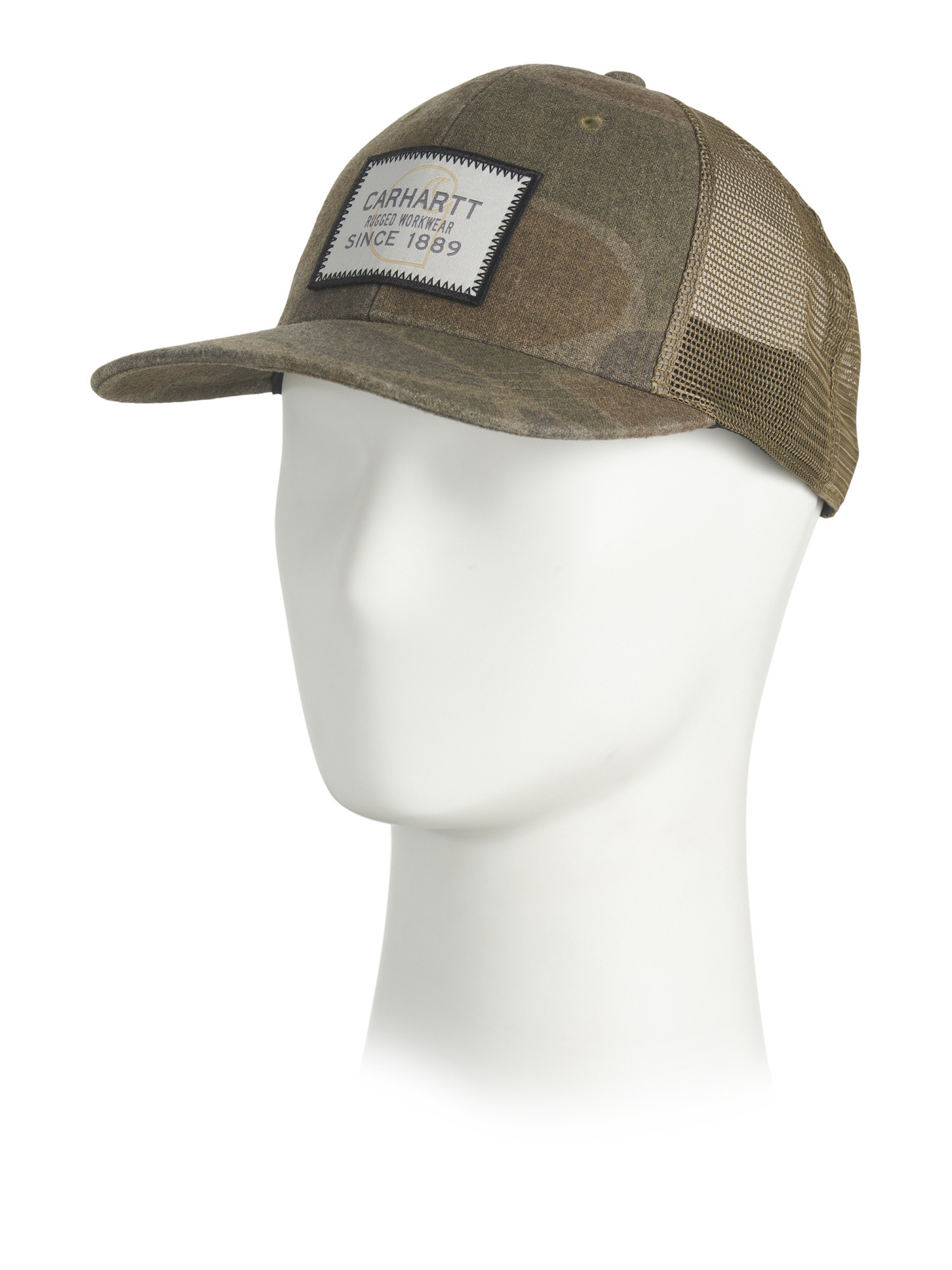 Wool Blend Mesh Back Camo Logo Patch Cap | TJ Maxx