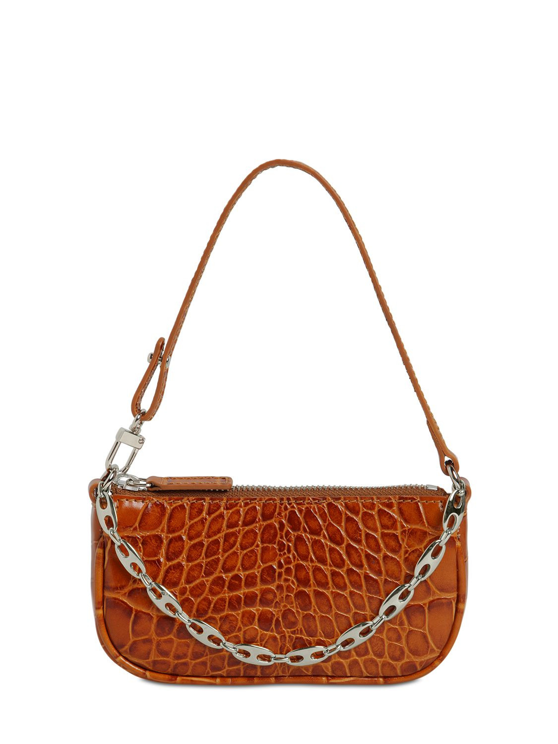 MINI RACHEL CROC EMBOSSED LEATHER BAG | Luisaviaroma
