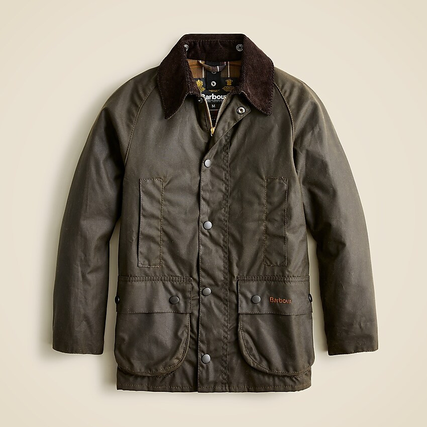 Kids' Barbour® Beaufort® waxed jacket | J. Crew US