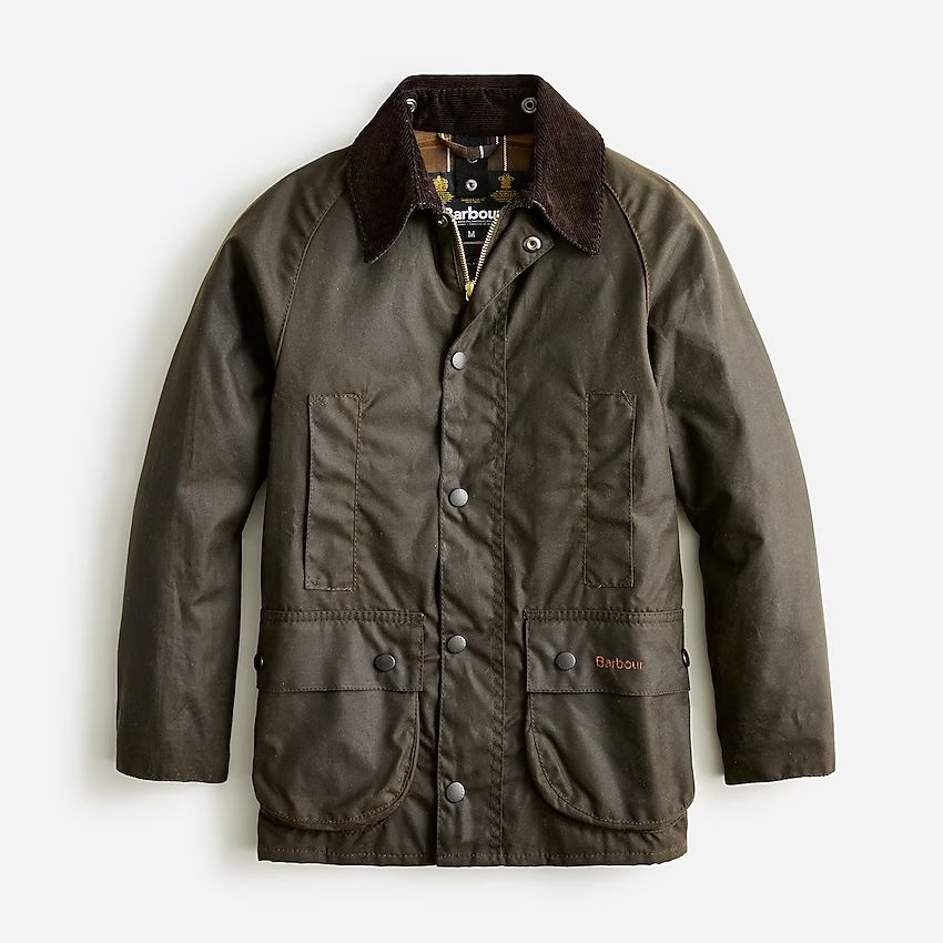 Kids' Barbour® Beaufort® waxed jacket | J.Crew US