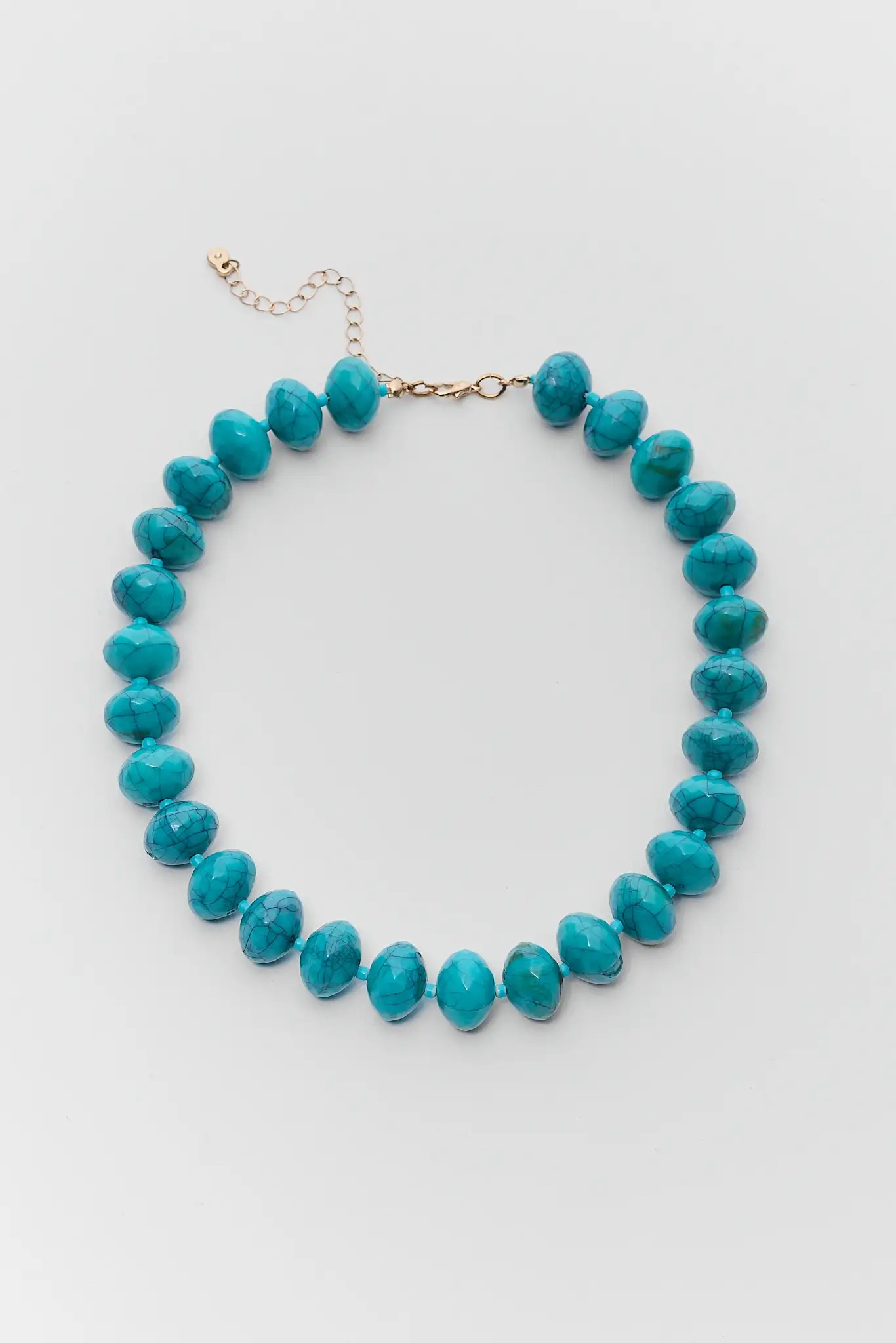 Turquoise Oversized Beaded Necklace | Avara