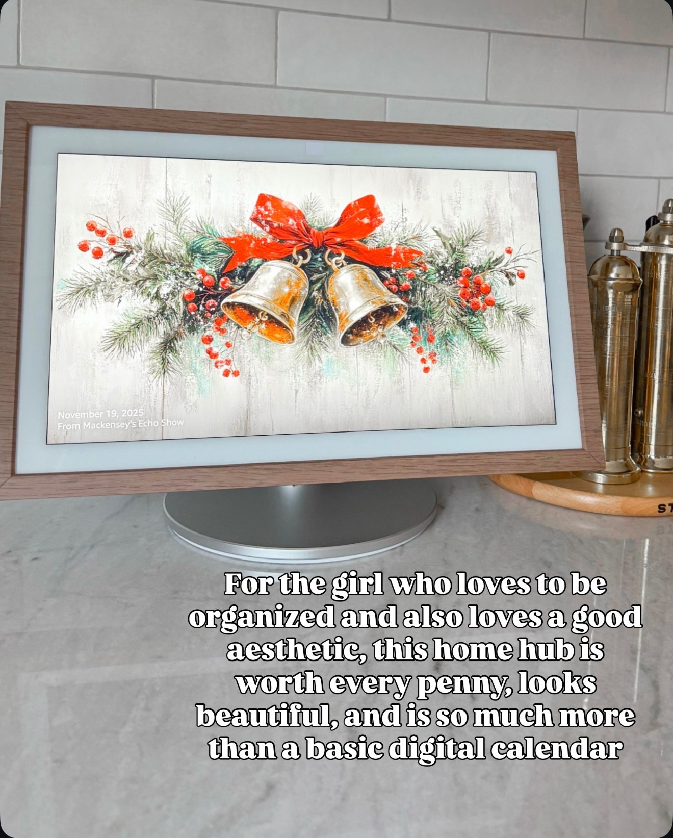 This home hub is AMAZING! You can use it as a calendar, set reminders, YouTube videos, and so much more! The perfect gift idea too!! 

Amazon home, Echo home, Echo show, Tech finds, Tech calendar, Digital calendar, Last minute gift ideas, Holiday gift inspo, Stang and co 

#LTKGiftGuide #LTKHoliday #LTKSeasonal