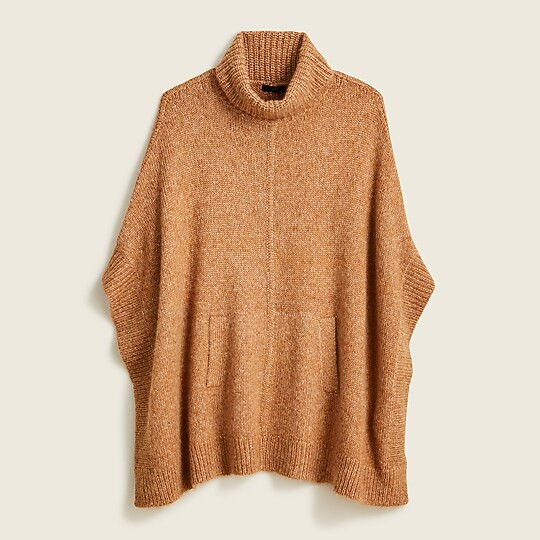 Relaxed turtleneck poncho | J. Crew US