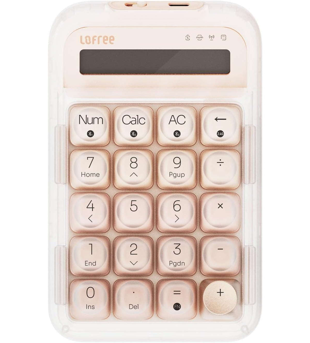 Lofree Foundation Tri-Mode Wireless Numpad with White Led Backlight, Compatible with MacOS, iOS, Windows, and Android - Pink | Macy's