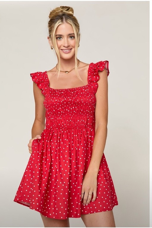 Polka Dots - ON SALE, for 50%, under $30! This would be so cute for the Fourth of July and into the fall with booties and a jacket.  


#LTKU #salefinds #under30 #reddress #july4th #fourthofjuly #francescas 

#LTKFindsUnder50 #LTKStyleTip #LTKSeasonal