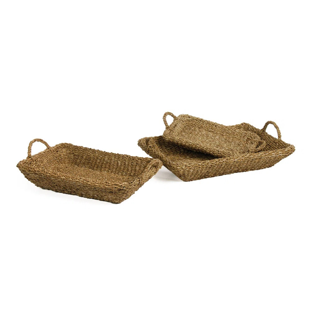 Wicker Tray - Set of 3 | Wayfair North America