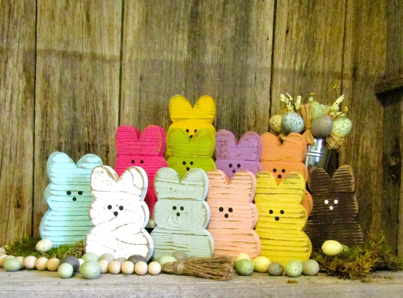 Small Wood Peep Rustic Easter Decor Easter Tiered Tray | Etsy | Etsy (US)