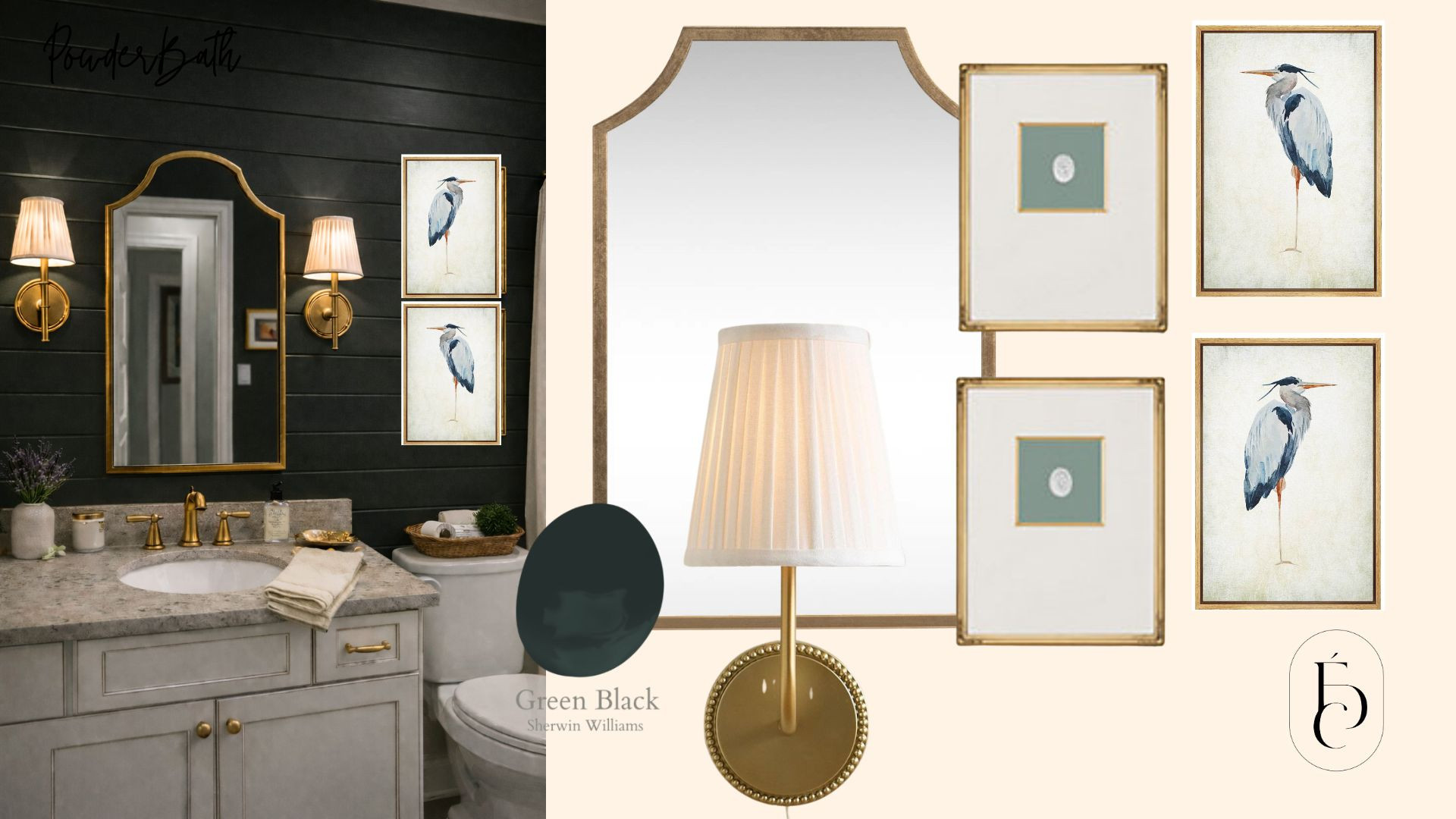 Don't be afraid to bring a dark paint color into a small space. It creates a mood and gives you the opportunity to go bold.

Shop this bathroom look! 

 #LTKHome