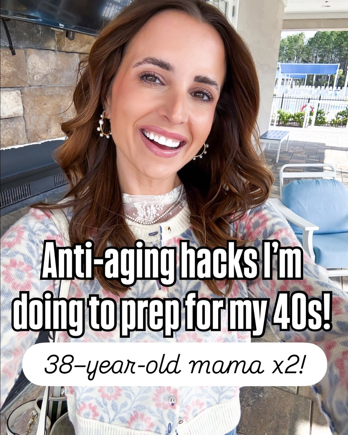 Anti-aging hacks I’m doing to prep for my 40s! The best body retinols, creatine powder, bronzer that melts into skin, SPF 50 that’s also makeup, wrinkle eraser peptide serum and vitamin C, SPF gloss in Camilla, under eye creams for dark circles and puffiness, vibration plate for stress (which lowers biological age) and so much more! 