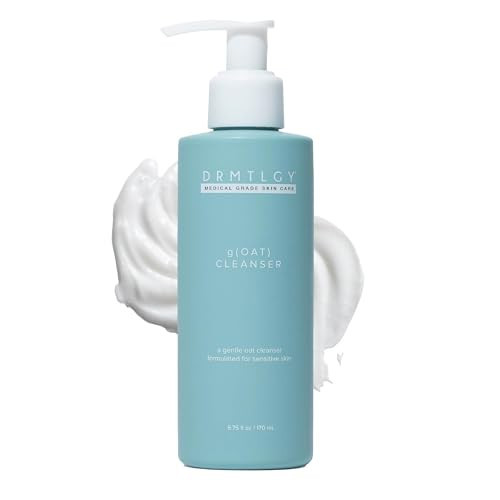 DRMTLGY gOAT Cleanser - Lightweight, Moisturizing Face Wash For Sensitive Skin, Oat + Hyaluronic Acid + Aloe Extract, Hydrating Gentle Facial Cleansing Milk For All SkinTypes, Fragrance Free, 5.75 oz | Amazon (US)