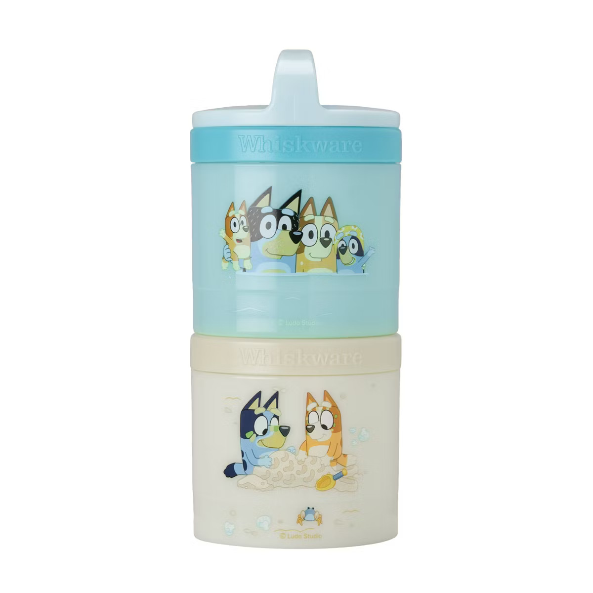 Whiskware Stackable 2 Food Storage Jar Snack Pack - Bluey Family Beach Day | Target