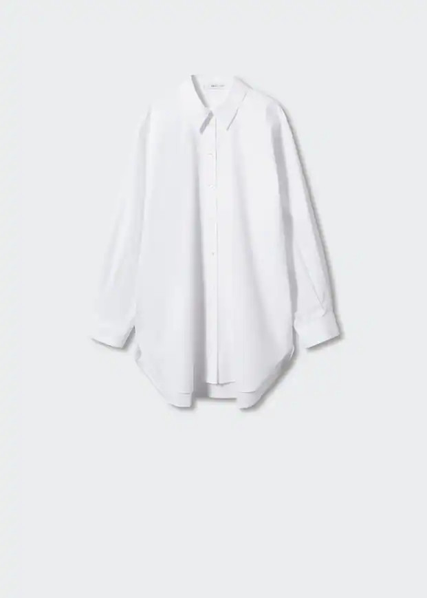 Cotton long shirt -  Women | Mango United Kingdom | MANGO (UK)