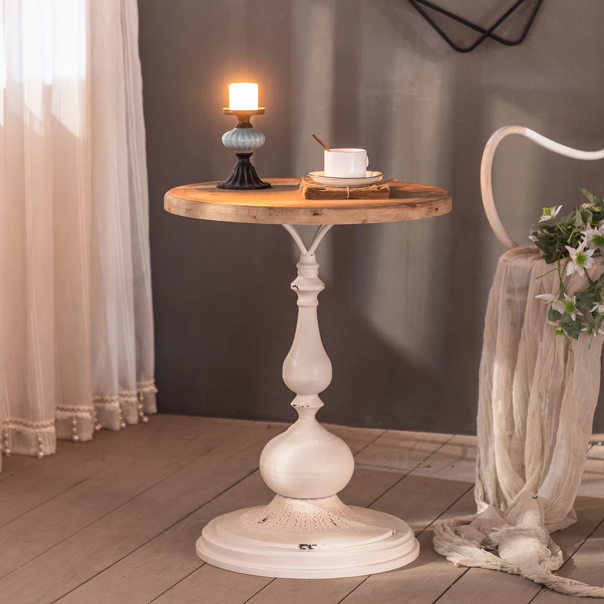Laurel Foundry Modern Farmhouse® Alicea Pedestal End Table & Reviews | Wayfair | Wayfair North America