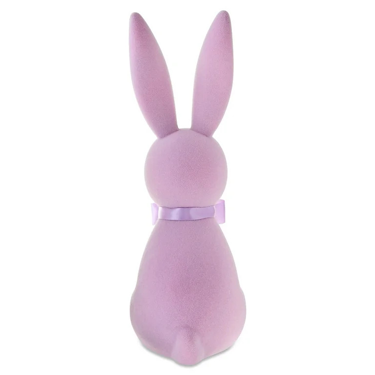 Flocked Bunny Tabletop Decoration, Purple, 27", Easter by Way To Celebrate | Walmart (US)