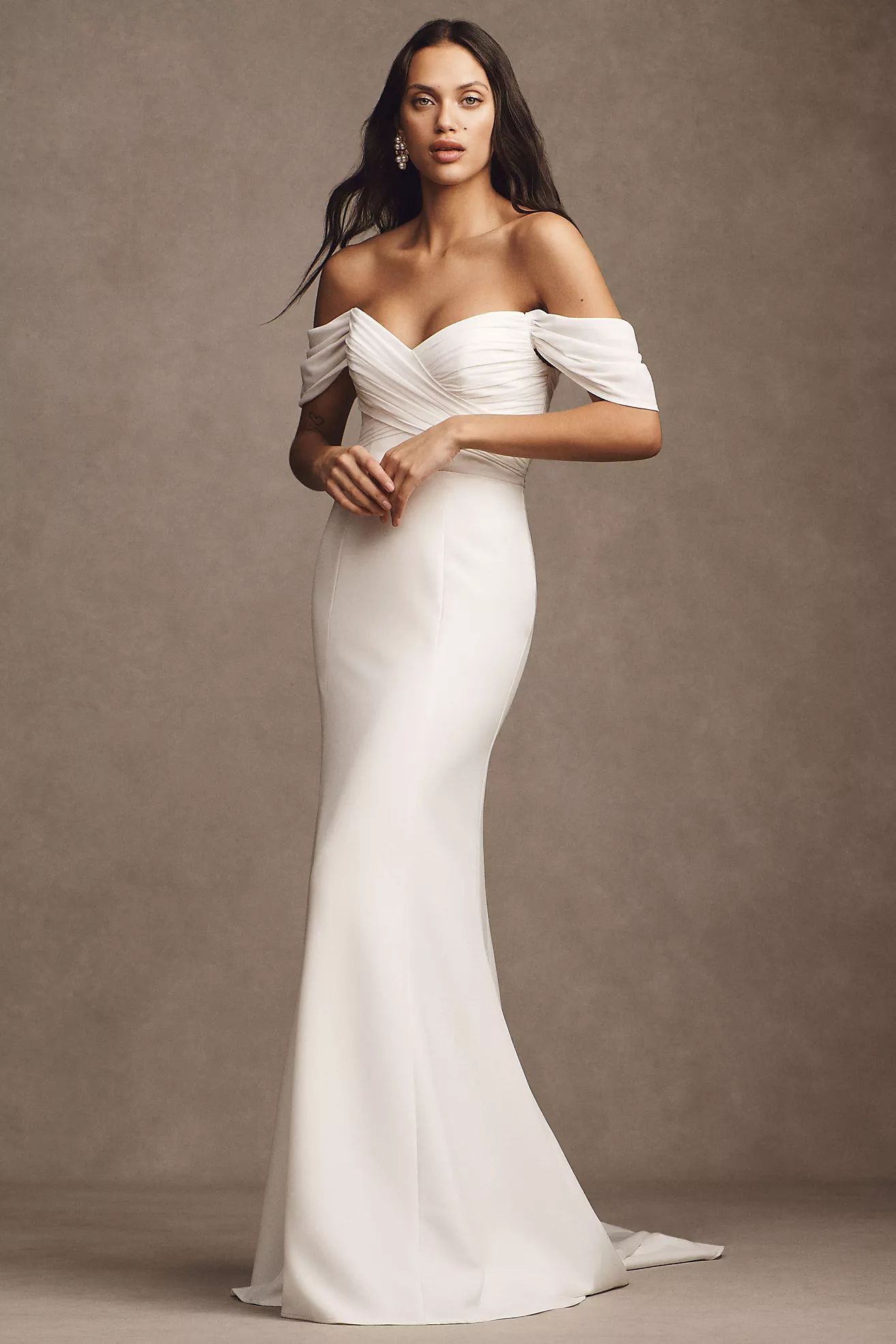 Jenny by Jenny Yoo Kate Fit-and-Flare Gown With Removable Sleeves | Anthropologie (US)