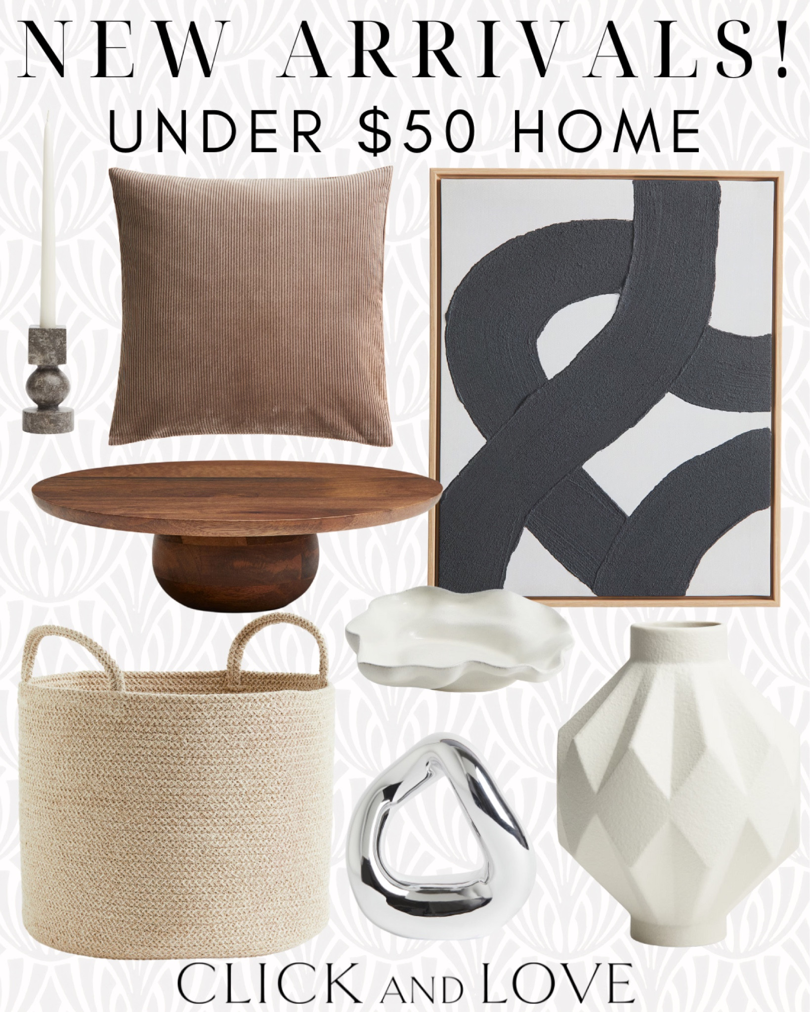 NEW Arrivals from H&M Home! Great home decor pieces for under $50! 

Home decor, home finds, affordable furniture, budget friendly furniture finds, interiors, interior design, bedroom, woven basket, porcelain plates, affordable china, candlestick, vase, flower vase, terracotta vase, pillow, pillow covers, cushion, affordable decor, bowl, artwork, wall art, black and white art, abstract artwork, wooden cake stand, terracotta tray, marble candlestick, coffee table decor, bookshelf accessories 

#LTKStyleTip #LTKHome #LTKFindsUnder50
