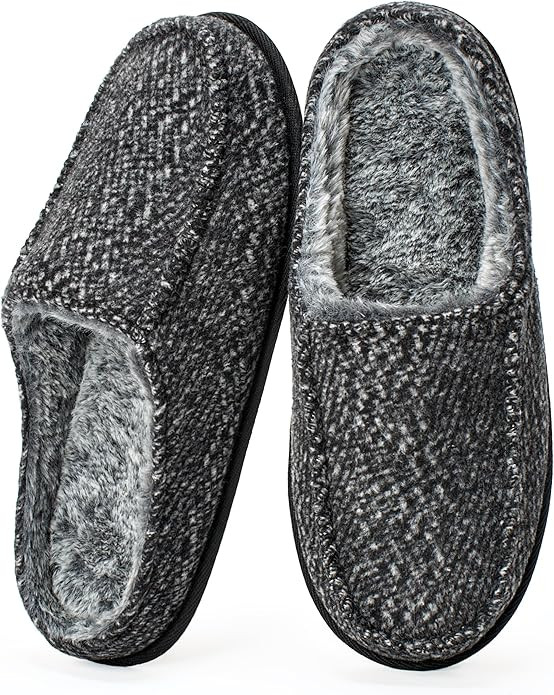 Cozylook Men's Slip-on Slippers, Memory Foam Padded House Moccasins, Non-Slip Sole Indoor/Outdoor... | Amazon (US)