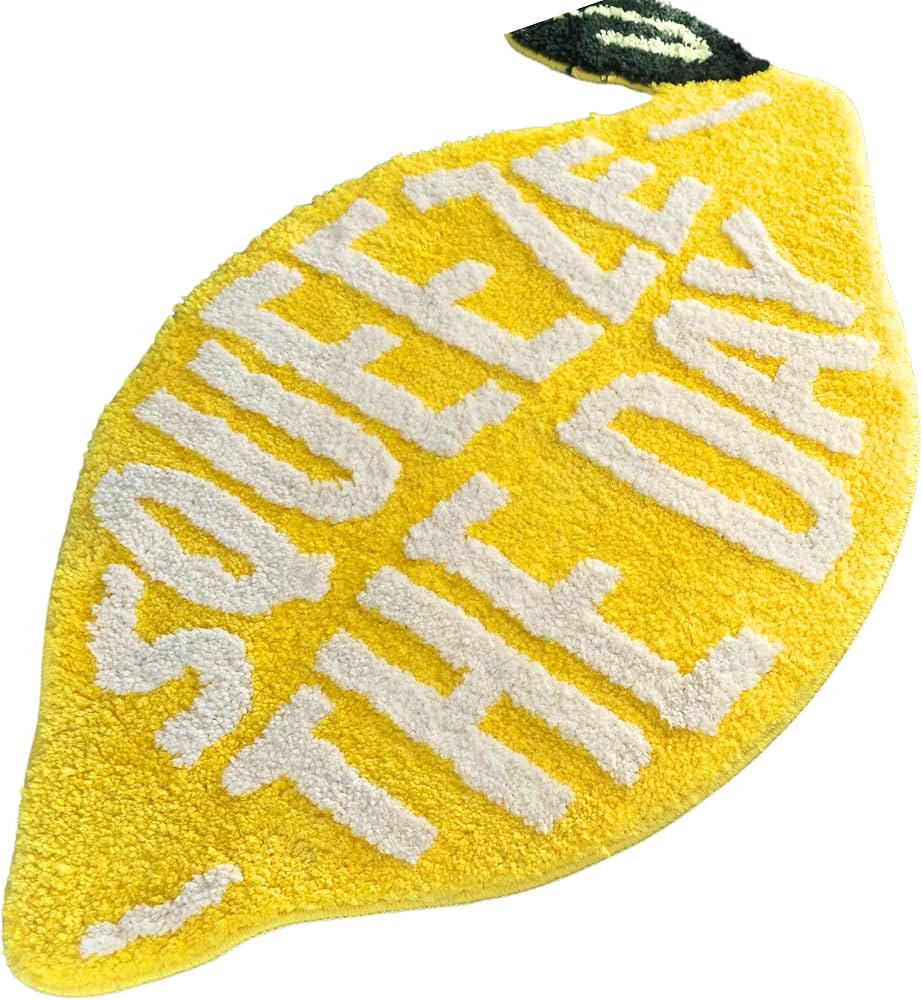 Squeeze The Day Bath Mat, Bath Mats, Cute Bath Mat, Get Naked Bathroom Rug, Cute Bathroom Rug, Fu... | Amazon (US)