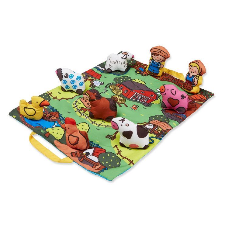 Melissa & Doug Take-Along Farm Baby and Toddler Play Mat | Target